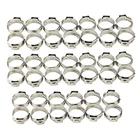 1/2 inch PEX Stainless Steel Clamp Cinch Rings Crimp Pinch Fitting 40 pcs