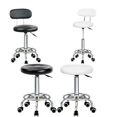 MAXSELL Stool Swivel Chair Black Adjustable Height Chair Office Round Desk PC Stool UK