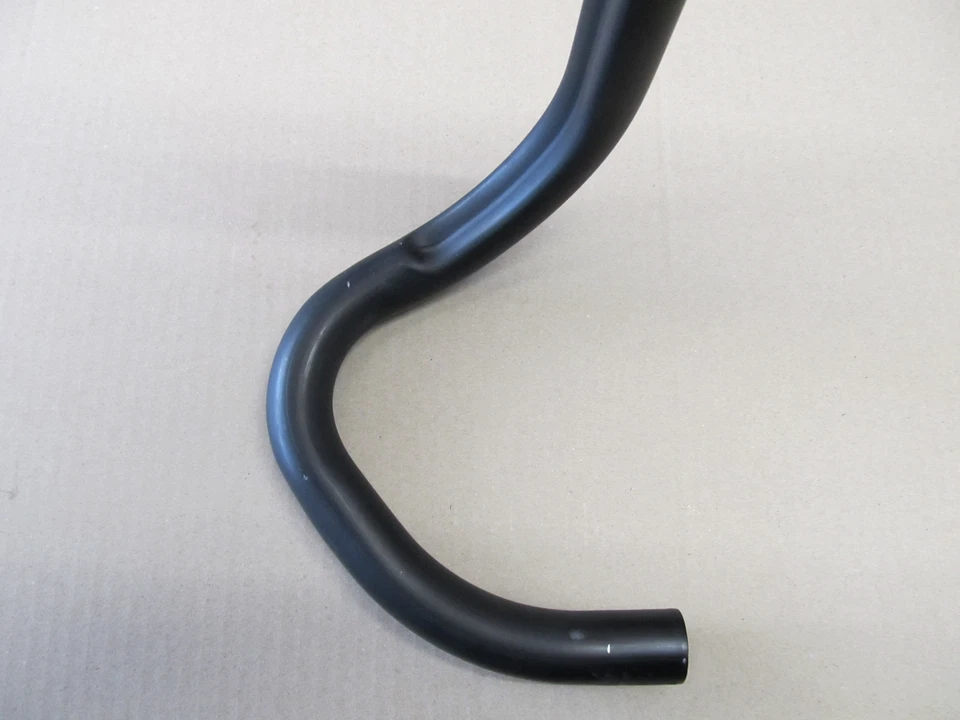 Manillar de bicicleta de carretera Matrix Kalloy 40 cm AL049 L aluminio 31,8 mm negro nuevo 400 gramos Foto 2 de 2