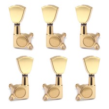 Gold Plated 3R3L Guitar Tuning Pegs Tuners Machine Heads 10mm for Les Paul LP SG