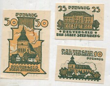 Notgeld: Sternberg Meklemburgia 3 sztuki (43)