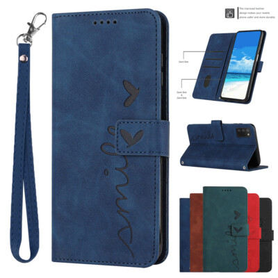 Hülle für Oppo A55s A57 A77 5G Realme V23 C30 Kartenfach Handy Tasche Flip Case