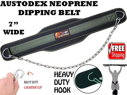 New Pro Dipping Belt Body Building Weight Dip Lifting Chain Exercise GymTraining - Picture 2 of 14