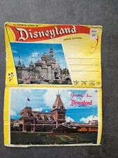 Greetings from Disneyland Vintage Postcard Book Walt Disney Productions 1950s
