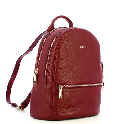 NEW Iuntoo - zaino con zip armonia bordeaux - 168103 - bordeaux AUTHENTIC NWT