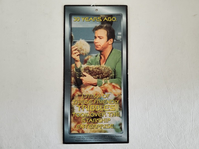 Vintage promotion  1996 Star Trek DS9 Tribbles Card WPIX 11