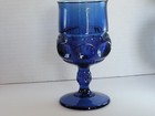 Set of 6 Vtg  Indiana Glass King’s Crown Imperial Blue Wine Glasses — photo 5