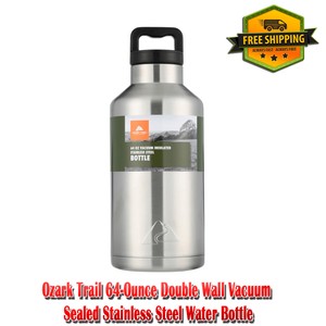 ozark trail 64 ounce double wall stainless steel water bottle