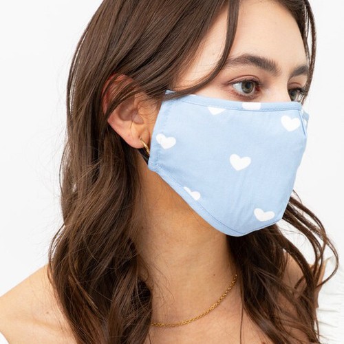 Máscara facial de moda de algodón reutilizable de calidad para adultos filtro bolsillo nariz alambre bonito - Imagen 48 de 169