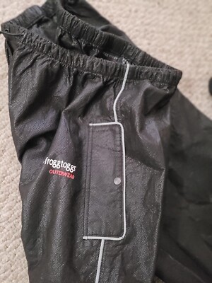 Pantalon De Pluie Imperméable Frogg Toggs Homme XL - FT1032-01 Noir - Occasion