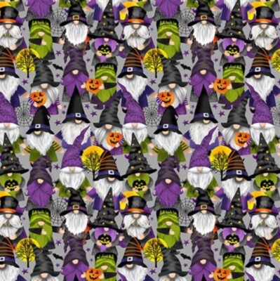 Fat Quarter Timeless Treasures Trick Treat Halloween Gonk 100% Baumwollstoff