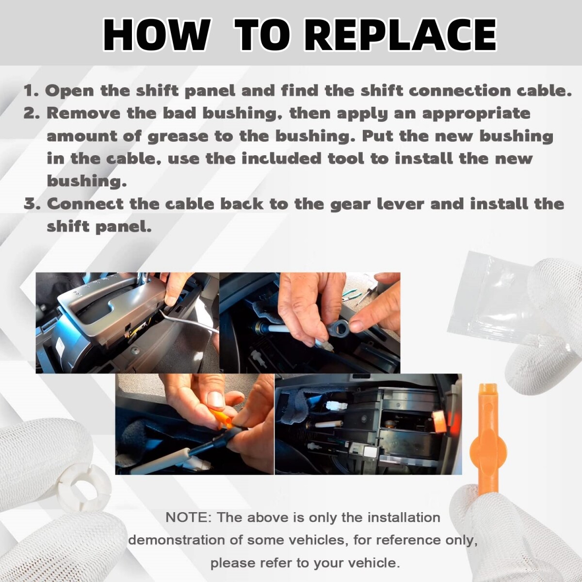 134193 Transmission Shift Cable Bushing Repair Kit For Armada Suzuki