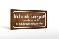 Holzschild Spruch 27X10 Cm Bin Nicht Nachtragend Ich Merke Schild Wooden Sign