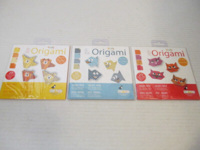 Fridolin Kids Origami with Stickers, Dog, Cat or Fish
