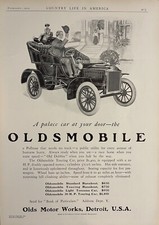 1905 Oldsmobile Touring Antique Car Print Ad Karl Anderson Art Period Fashion
