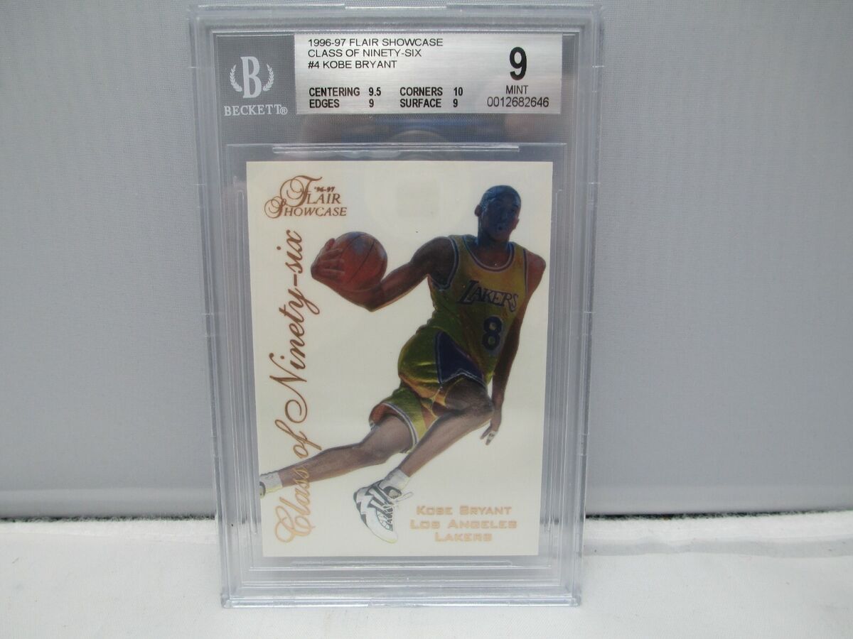 Kobe Bryant 1996 Flair Showcase Class Of '96 Rookie Card #4 Kobe Bryant 1996 Flair Showcase Class Of '96 Rookie Card #4