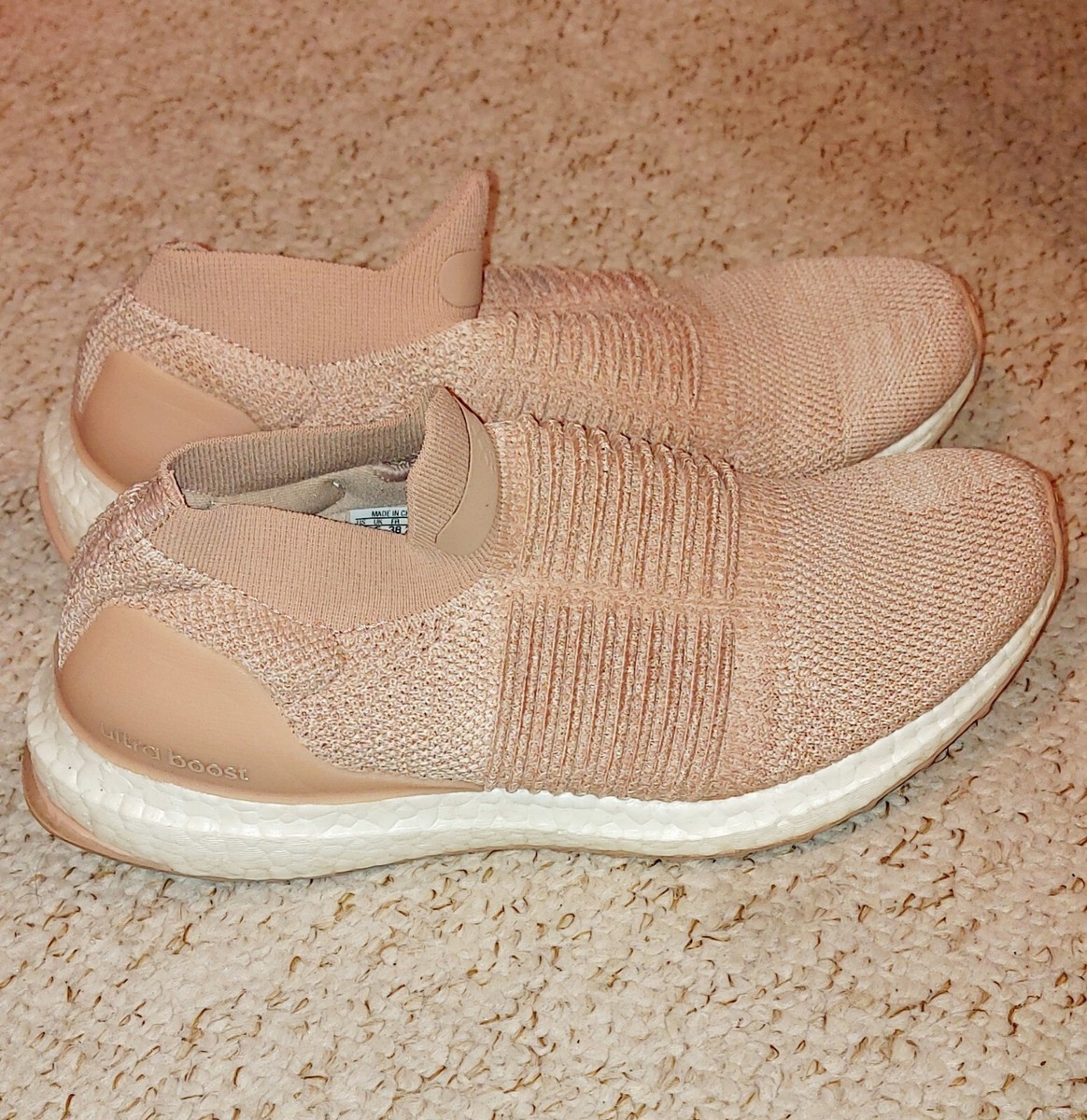 Adidas Ultraboost Ultra Boost Laceless “Ash Pearl” Shoes Women’s CQ0010  Size 5⁸