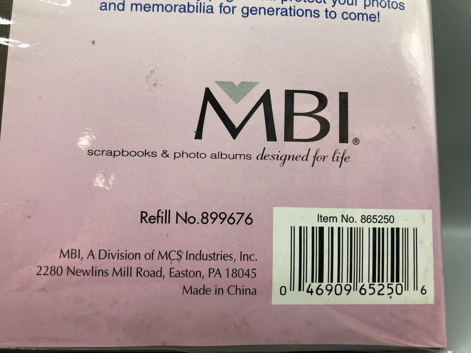 Álbum de recortes de carga superior MBI 12x12 marrón texturizado 20 páginas nuevo sellado Foto 4 de 4