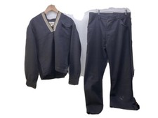 VTG Naval Clothing US Navy Black Wool Uniform Dress Pants And Shirt