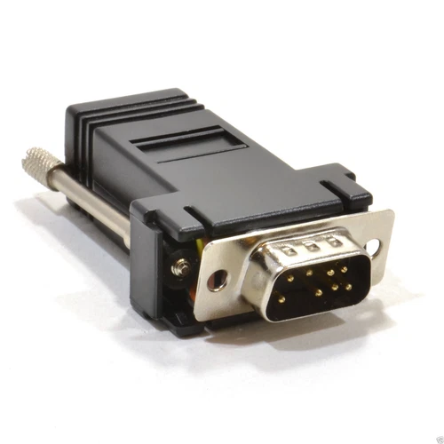 RJ45 Female Socket to 9 pin Serial DB9 Male Adapter For Tills and Legacy