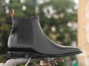 mens black dress chelsea boots