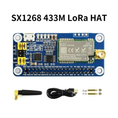 Wireless Module For Raspberry Pi LoRa Board Module SX1268 433M