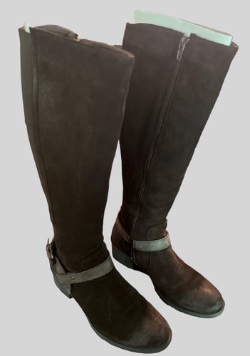 Bos & Co Boots Women’s Size 7- 7.5 Waterproof Brown Suede Knee-High Blossom NEW