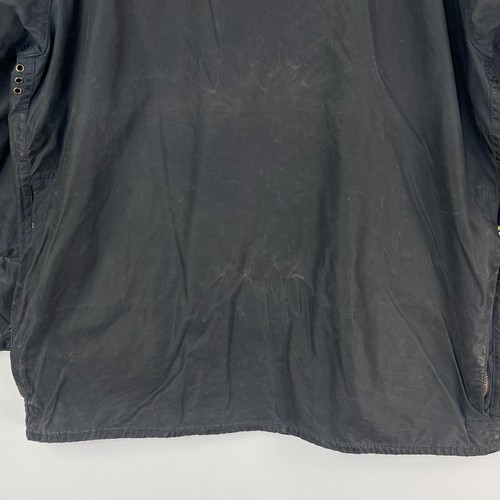 Barbour Beaufort Wax Jacket Mens C42 Blue Waxed Country Vintage Classic Coat - 第 8/21 張圖片