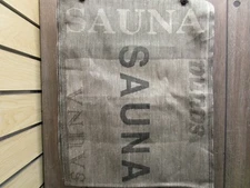 Sauna Linen Seat Cover Dark Color
