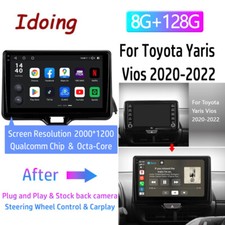 Para Toyota Yaris 2020 2021 2022 8GB+128GB GPS Android Coche Estéreo Navegación Carplay