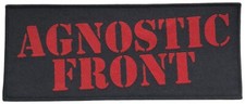 AGNOSTIC FRONT - Logo - 4,1 x 9,8 cm - Patch ...