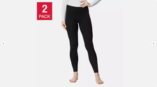 32 Degrees Heat Womens 2 Pack Base Layer Pant Black, M NWT