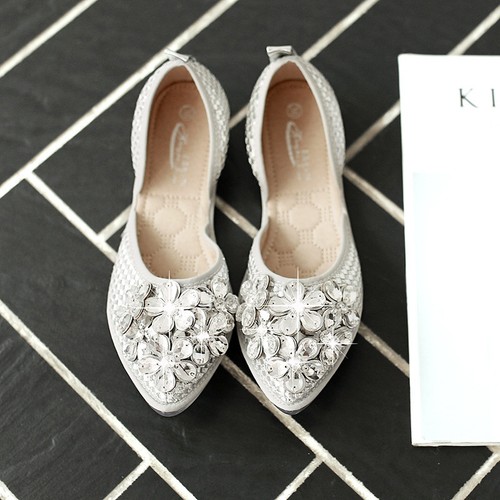 Glitter Lᄀᆵargent Mocassins Ballerines Chaussures Pour Doux Femmes Xwpwqx4SCP