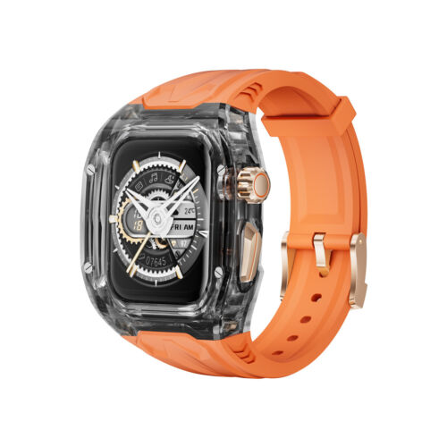 Custodia Trasparente Cinturino Silicone per Apple Watch Ultra e Ultra2 49mm 40/41/44/45mm - Foto 24 di 63