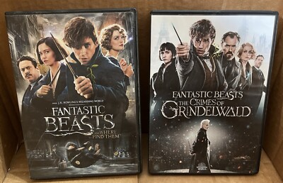 Lot of 2 Fantastic Beasts: Where To Find Them & The Crimes Of Grindelwald (DVDs)