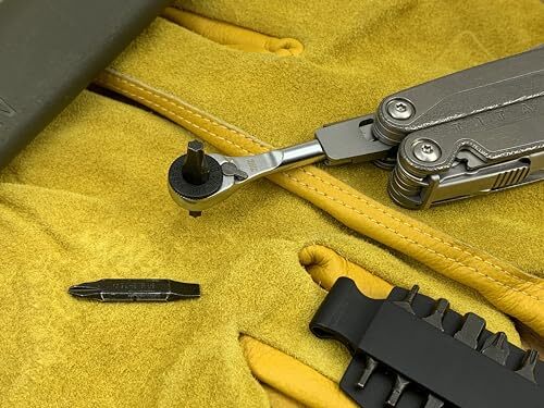 Flaches Ende EDC Ratsche Schraubenschlüssel - Schraubendreher Zubehör kompatibel mit Multitool... - Bild 3 von 5