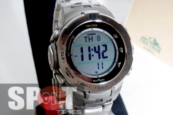 Casio protrek clearance triple sensor titanium
