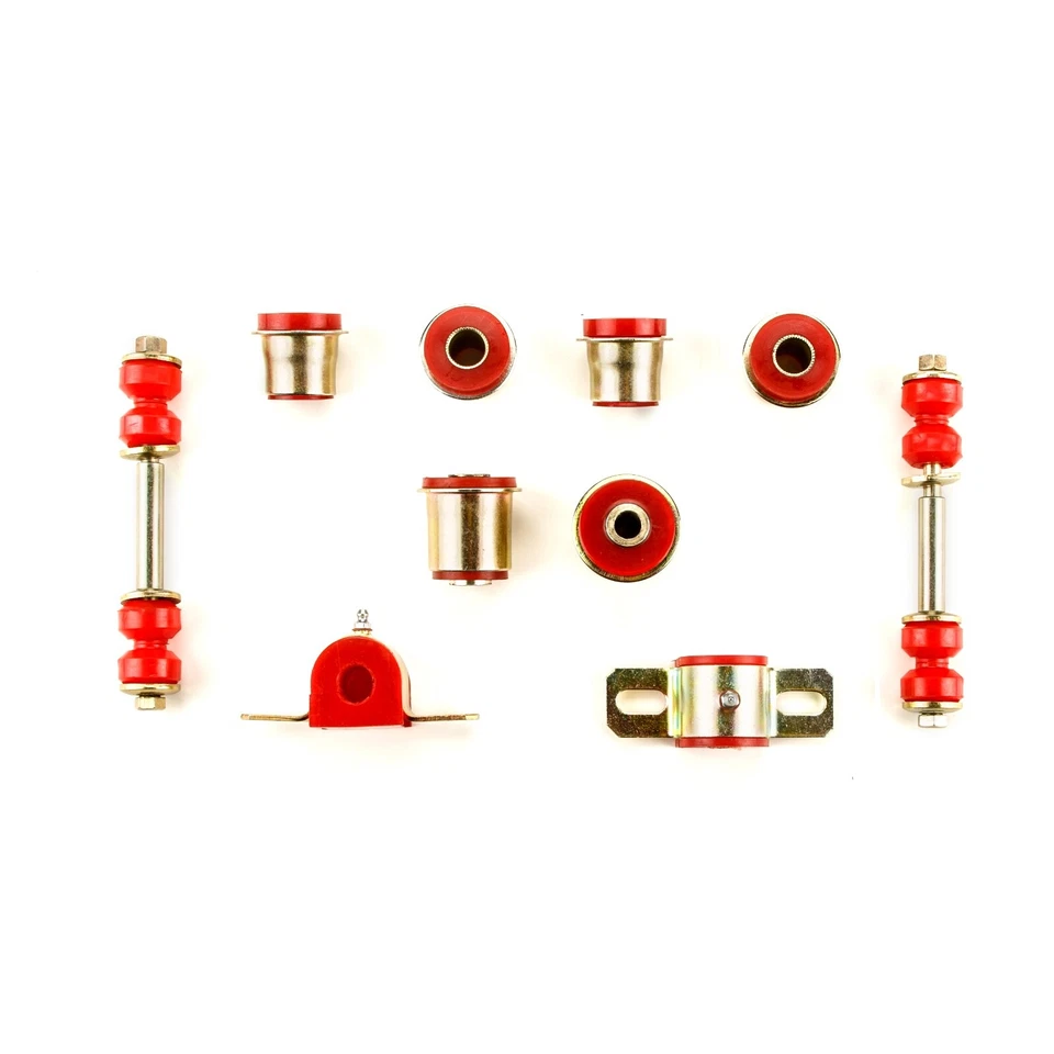 Red Poly Front Suspension Rebuild Kit Fits 1962 - 1967 Chevrolet Chevy II Nova - Image 4 of 4
