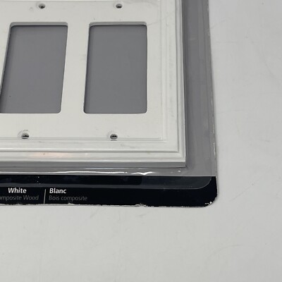 AMERELLE Elly 3 Gang Rocker Composite Wood Décor Wall Plate