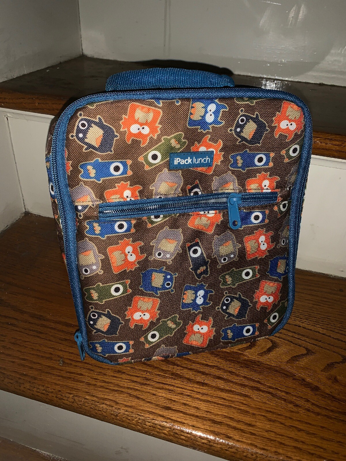 Olivet Ipack Lunch Insulated Bag Tote OWLS & BOTS Robot Birds UNIQUE