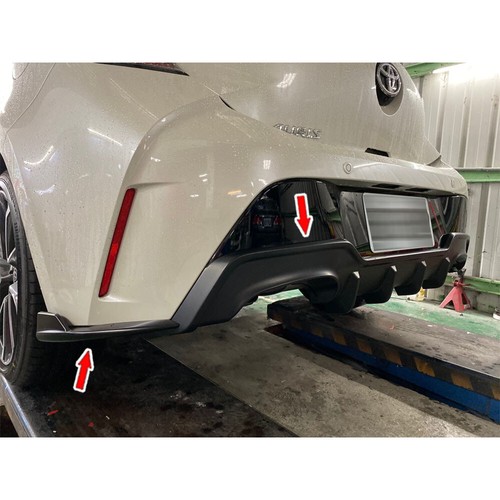 Black For Toyota Corolla Auris Sport Rear Bumper Diffuser + NEW Side Splitter - Picture 5 of 9