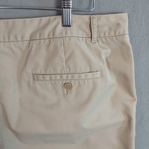 Lands End Women's High Rise Chino 12" Khaki Shorts Size 16W 36x12 Tan - Picture 8 of 12