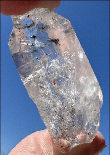 Self-Healed Quartz Crystal with Graphite inclusions - Highly energetic!