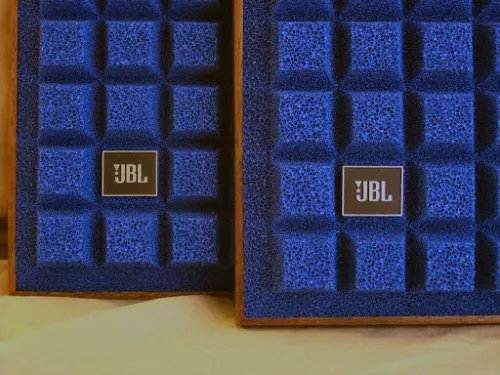 JBL L-100 Century L100 COLLECTORS Quadrex foam speaker grille inserts WITH LOGOS