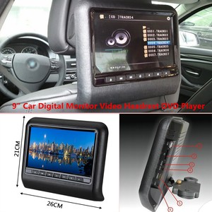 9 Car Monitor Video Headrest Dvd Player Game Usb Port Fm Ir Sd
