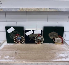 Greenbrier Resort Holiday Ornaments in Box, Lot of 3, 1995-2006