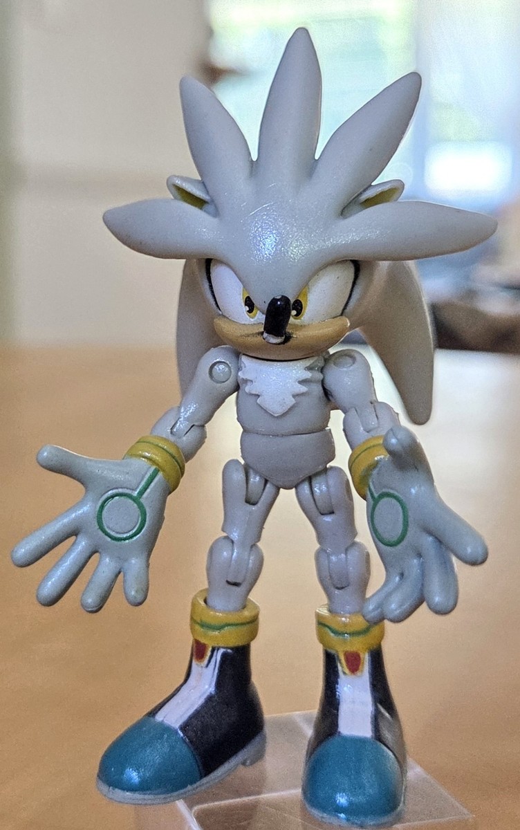MｏDERN TｏYS製　SＩLVER PET Jazwares SEGA Silver Metallic Paint Sonic The Hedgehog 3