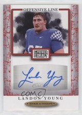 2021 Sage Premier Draft Auto Red Landon Young #A174 Auto 2b2