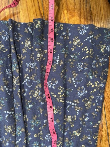 Vintage Laura Ashley 10 Blue Floral Cottagecore Pleated Jumper Dress Sleeveless - Picture 13 of 14