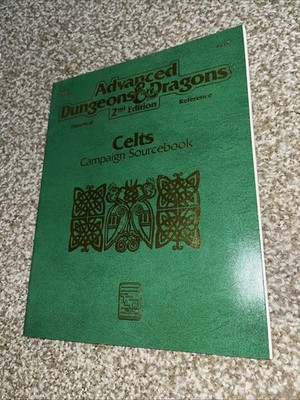 AD&D 2nd edition - Celts Campaign Sourcebook - 1992 With Map Great Condition